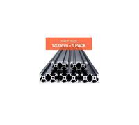 Profilés d'Extrusion en Aluminium 2040, Lot 5, Rail Linéaire Anodisé Norme Européen Rainure en T 1200 mm, Haute Résistance,