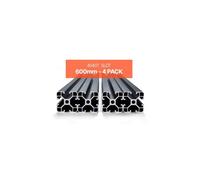 Profilés d'Extrusion en Aluminium 4040 Lot de 4 Rail Linéaire Anodisé Norme Européen Rainure en T 600 mm Haute Résistance pour