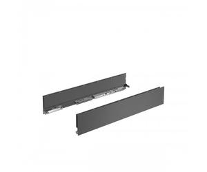 Profils de côté pour tiroir simple AvanTech YOU en acier - 20 paires - H251mm L500mm anthracite HETTICH