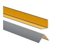 ProfiPVC Cornière PVC autoadhésive protection 30x30mm 165cm Argenté | Baguette d'angle de protection souple, profilé flexible, bordure, plinthe, revêtement plastique et rebords, pose facile