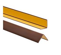 ProfiPVC Cornière PVC autoadhésive protection d'angle 30x30mm 110cm Brun | Baguette d'angle de protection souple, profilé flexible, bordure, plinthe, revêtement plastique et rebords, pose facile