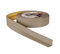 ProfiPVC Plinthe Souple 10m 30x30mm - Baguette adhésive de finition pour la cuisine et la salle de bain, ruban autocollante d'étanchéité en PVC, flexible, Joint douce, Montage facile, laiton