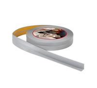 ProfiPVC Plinthe souple autoadhésive PVC finition 18x18mm 25m Gris cendré | Baguette autocollante, bande d'étanchéité pour cuisine, salle de bain, évier, baignoire, plan de travail et finition murale