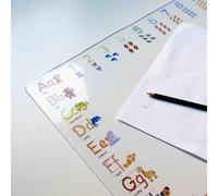 PROFOLIO Sous-main pour enfant - Antidérapant et lavable - Avec motif ABC - Pour jouer et peindre - Convient comme support de bricolage et protection de table - Dimensions : 60 x 40 cm