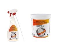 Progalva - Entretien des cheminées, poêles à bois et granules - Kit d'entretien pour poêles, cheminées et inserts - Insert 9 Nettoyant vitres + Bistre A9 nettoyage cheminée Bois/charbon -