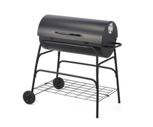 ProGarden Barbecue à charbon de bois sur roues forme de cylindre 445887
