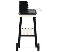 ProGarden Barbecue au charbon de bois 86,5 cm - Noir