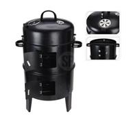 ProGarden Barbecue au charbon de bois et cheminée-2 grilles de cuisson 445901