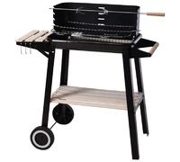 Barbecue rectangulaire au charbon de bois 54x34x6,5cm