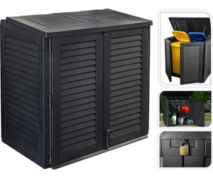 PROGARDEN Boîte de rangement multifonctionnelle 117 x 74 x 110 cm KO-Y54401050