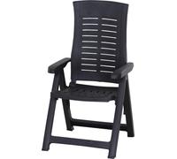 PROGARDEN Chaise pliante Silver anthracite