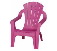 ProGarden, Chaises + table pour enfant, Chaise de pont Mini-Selva 37x39,5x44,5 cm en plastique rose (Fauteuil pour enfants)