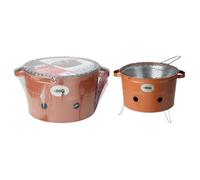ProGarden Seau à barbecue avec 2 poignées 34,5 cm orange mat 445906
