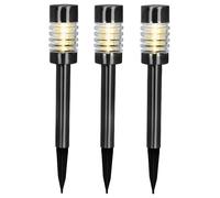 PROGARDEN Set de lampes solaires de jardin 3 pcs noir KO-DT3000240