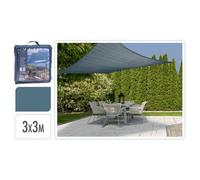 ProGarden Voile d'ombrage 3x3 m Bleu Carré
