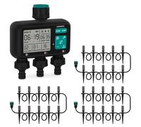 Programmateur d’arrosage 3 voies + système d’irrigation 3 zones | Kit complet prêt à l’emploi