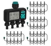 Programmateur d'arrosage à 4 voies et système d'irrigation 4 x | Kit de démarrage complet