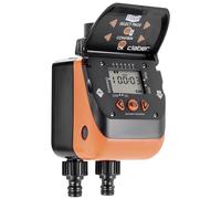 Programmateur d'arrosage automatique - Écran LCD - 9 V - Raccord 3/4 pouce - Filtre lavable - Arrosage à 2 voies - 6 cycles par jour