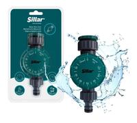 Programmateur d'arrosage automatique - Sillar horloge de débit d'eau - convient aux robinets de 1 pouce ou de 3/4 de pouce
