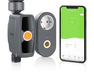 Programmateur d'arrosage Brandson avec Wi-Fi, minuterie d'arrosage,d'arrosage, programmable via une application, arrosage automatique