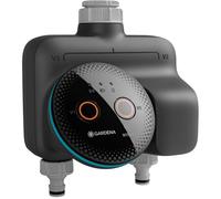 Programmateur d'arrosage - GARDENA - Smart Dual Water Control - 2 zones d'arrosage - Fonctionne avec 3 piles AA - Garantie 5 ans