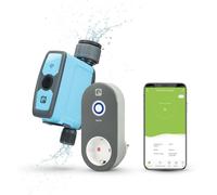 Programmateur d'arrosage Wi-Fi - Hub prise intelligente - Extérieur - 4 x AA - Minuterie et programmation - Arrosage automatique du jardin