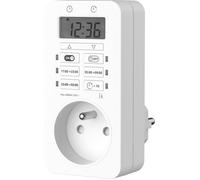 Programmateur digital pré-enregistré - GAO - Programmes soirée/matin/nuit - Compte à rebours 1 min à 24 h - 16A 3680W