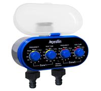 Programmateur d'irrigation avec une ou deux sorties, pression d'eau jusqu'à 8 bars, possibilité d'irrigation manuelle