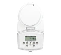 Programmateur électrique LogiLink ET0008 journalier/hebdomadaire 230V 50Hz 1800W écran numérique blanc