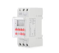 Programmateur Électrique pour Chauffe Eau et Piscine, Horloge Modulaire | 30A Minuterie Numérique sur Rail DIN, Interrupteur Horaire Programmable, 1s-168h, 28 Cycles ON/OFF, Affichage LCD