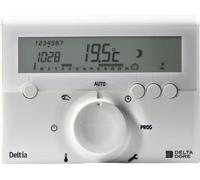 Programmateur Filaire DELTA DORE Deltia 8.00, Pour Chaudière Pompe à Chaleur Radiateurs Électriques, Réglage Base de Temps 15/30/45 Minutes