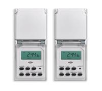 Programmateur horaire extérieur ELRO TO3000 IP44 3600W programme hebdomadaire minuterie numérique Gris