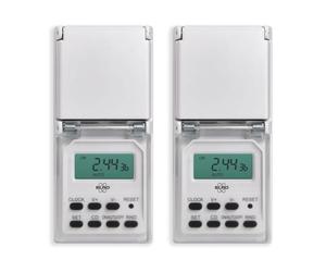 Programmateur horaire extérieur ELRO TO3000 IP44 3600W programme hebdomadaire minuterie numérique Gris