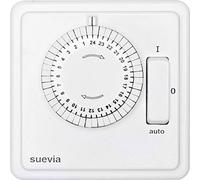 Suevia Programmateur horaire SU280447 encastré analogique journalier 1200W IP20 On/Off/Auto