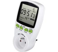 Programmateur horaire pour Prise électrique Renkforce 1289404 numérique Programme hebdomadaire 3680 W IP20 Fonction COM