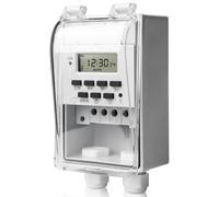 Programmateur interrupteur relais programmable, Minuteur numérique 220 V, Minuteur 12 V CC 16 A, Minuteur programmable, Minuteur numérique multifonctions avec affichage LCD numérique