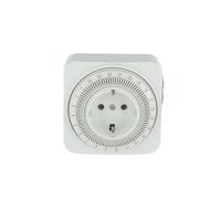 Programmateur journalier mécanique 16 A, 3680 W, Compact et Facile à Utiliser, idéal pour automatiser Les appareils électriques