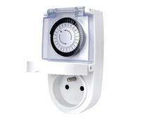 Programmateur Journalier mécanique, IP44, 24 programmes, 3680W - Tibelec