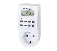 Orbegozo PG 20 - Minuteur électrique numérique avec écran LCD, minuterie de fonctionnement programmable, blanc