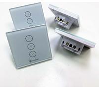 Programmateur pour volets roulants Alexa, Etersky WF-CS01 Interrupteur Smart Wlan pour volets roulants, Compatible avec Alexa et Google Home, Panneau tactile, SmartLife App Télécommande et programmate