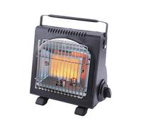 PROJECT - Chauffage à gaz portable 1700W Piezo Sécurité thermocouple Camping Pêche Extérieur Allumage Piezo Sécurité ODS & Anti-Basculement Système HSC Grand Froid CE & TÜV