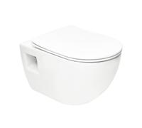 Project WC suspendu sans bride avec abatant softclose, blanc (SATWCPRO010RREXP)