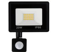 Projecteur à détecteur de mouvement, design étanche, zone de détection réglable, 20W, blanc froid(5500-7000K)