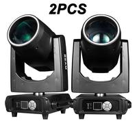 Projecteur à faisceau mobile - Éclairage de scène DMX512 - Lot de 2 - 450 W - Faisceau de lumière étroit (0,4°) - Rotation panoramique/inclinaison (540°/270°) - Prismes 8+16+24+8