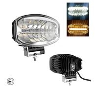 Projecteur à LED 80 W / lampe halogène à trois fonctions, effet néon, blanc-jaune / orange, 5 800 lm, 12 V - 24 V, homologation E