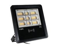 projecteur à led - aric twister 4 - 60w - 3cct - noir - détecteur aric 51695