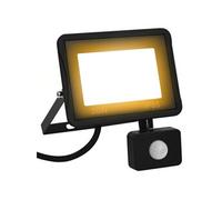 vidaXL Projecteur à LED avec capteur 30 W Blanc chaud Blanc G