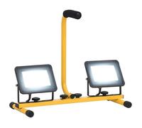 Projecteur à LED avec poignée - vidaXL - 2x30 W - Blanc froid - 6000 K - 4200 lm - 44,5x18,5x37 cm - Câble 3 m