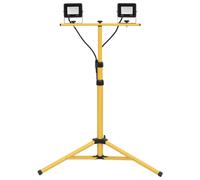 Projecteur à LED avec Trépied 2x20 W Blanc Froid Eclairage de Sécurité vidaXL