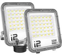 Projecteur à LED, étanche IP66, éclairage écoénergétique, 2x50W, prise EU, blanc naturel (3500-5500K)
